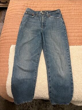 Madewell Light Blue Denim Jeans with Contrast Stitching